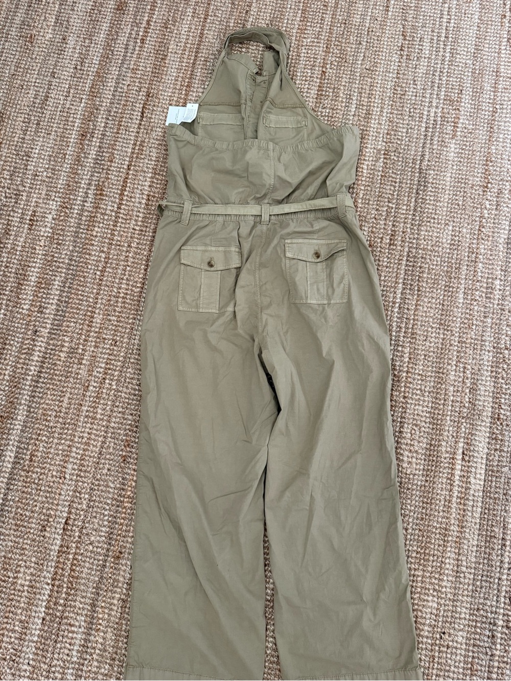 American Eagle Outfitters Olive Utility Sleeveless Jumpsuit - Picture 5 of 7